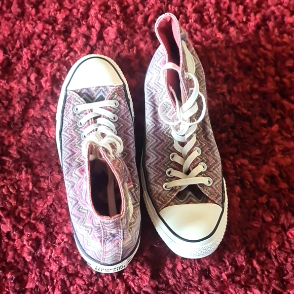 NWOT Ladies Converse x Missoni -All star Chuck Taylor US 8.5. - Picture 6 of 9